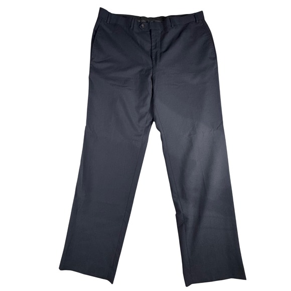 Lauren Ralph Lauren Other - Lauren Ralph Lauren Dress Pants Mens 38x32 Navy Blue Wool Blend Flat Front Pants